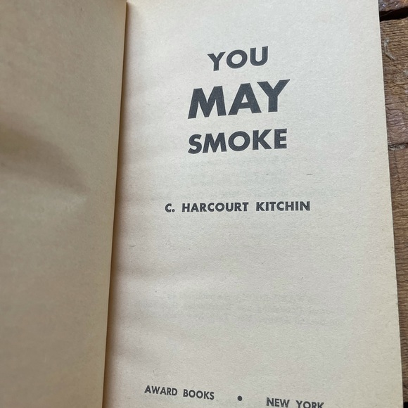 YOU MAY SMOKE 1966 1st ed RARE - Picture 8 of 9